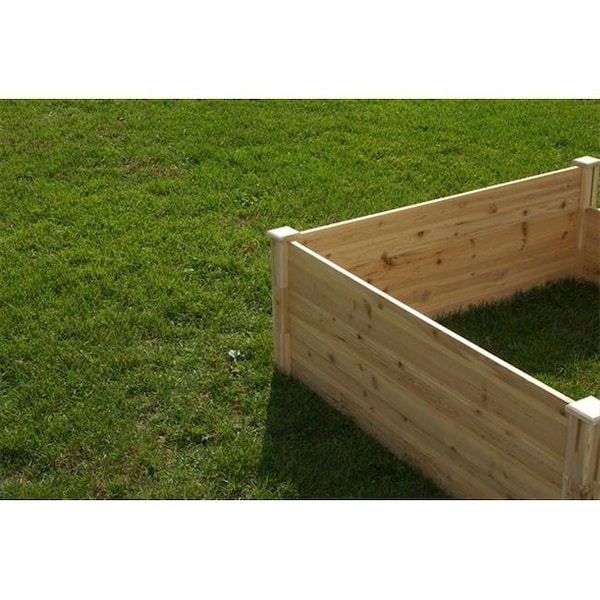 Riverstone Industries Eden RGB-4418 4 Ft. x 4 Ft. X 17.5 In. Quick Assembly Raised Garden Bed